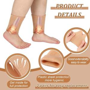 Coussin respirant universel pour le pied et le bas du pied, et manchons de protection en gel pour la cheville - Product Image 5