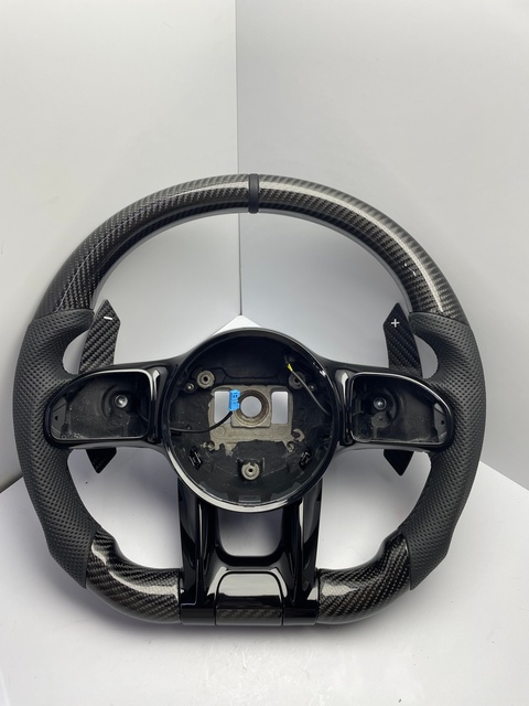 For Mercedes Benz W204 W205 W206 W221 W222 GLS W212 W213 E53 E63 C63 E300 X247 AMG Custom Upgraded Leather Steering Wheel