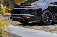Kit de carrosserie de diffuseur arrière en fibre de carbone véritable Style CM séparateur de pare-chocs arrière amélioré pour les pièces de carrosserie de Porsche Panamera 971