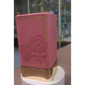 Caja de regalo para perfumes al por mayor, color rosa, revestimiento de cuero, EVA, forma cuadrada, personalizable según la demanda - Product Image 1