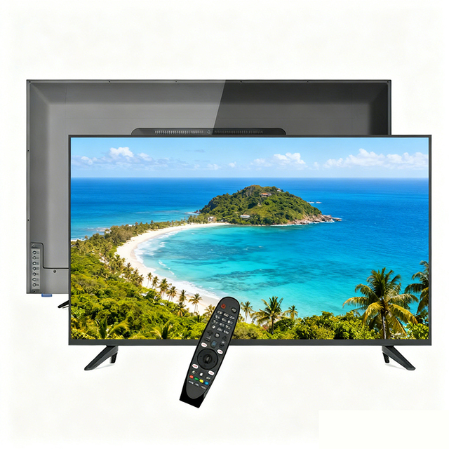 Large Size 75 85 100 Inch Slim 4K Android WiFi Smart Projection TV with Voice Remote for Hotel TV