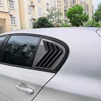 Accessoires de voiture, carbone noir, ABS noir brillant, couvre-lunette de fenêtre pour BMW Série 1 E87 2005-2011