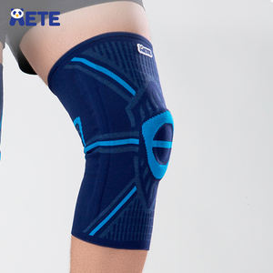 Soporte de Rodilla con Anillo de Silicona para la Rótula, Protección Profesional, Ligero, Antideslizante, con Resortes Flexibles para Correr - Product Image 1
