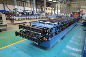 이중층 타일 프레스 PLC 제어 모터 펌프 높은 생산성 3000kg 1250mm 급지 폭 0.3-0.8mm 롤링 두께 - Product Image 5