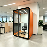 Cabines insonorisées modulaires pour bureau de conception, cabine téléphonique, espace compact pour 2 personnes, capsules acoustiques