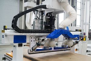 เครื่องตัดรัง CNC หลายหัวเครื่องออกแบบประตูตู้ไม้ขนาด1300*2500มม. สำหรับสายการผลิตเฟอร์นิเจอร์แผง - Product Image 5