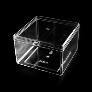 Nhựa tráng miệng ly với nắp đậy rõ ràng vuông bánh ly món tráng miệng <span class=keywords><strong>container</strong></span> cho thạch bánh parfait trái cây sữa chua và Shortcake - Product Image 1