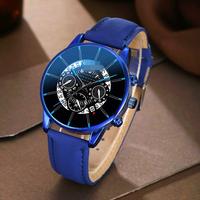 Nuevo Reloj de Pulsera de Negocios Casual para Hombre con Simulación de Tres Ojos y Calendario, Conjunto de Reloj y Brazalete para Hombre