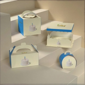 Sunshine Recyclable White Cardboard Cake <b>Box</b> with clear Window Wedding Cake <b>Box</b> Cake Packaging <b>Box</b> - Product Image 4