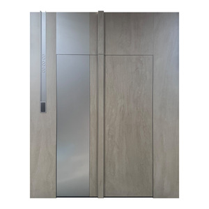 Italienische Steinplatte Porta De Entrada Wandintegrierte Einhaus-Einheit Pivot Diebstahlsichere Haustür Fabrik Maßanfertigung ODM OEM - Product Image 3