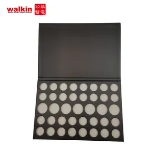 WALKIN – Palette d'ombres à paupières vide populaire Instagram 2023, boîte d'emballage de fard à paupières Design noir avec miroir