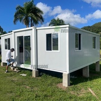 Maison conteneur modulaire extensible de 20 pieds, économique, à ossature légère en acier, de luxe, préfabriquée, aux normes australiennes, pour habitation