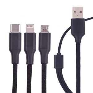 Boîtier <span class=keywords><strong>En</strong></span> Alliage D'aluminium De haute Qualité <span class=keywords><strong>Multi</strong></span> Téléphone Portable <span class=keywords><strong>USB</strong></span> Chargeur <span class=keywords><strong>Câble</strong></span> <span class=keywords><strong>3</strong></span> <span class=keywords><strong>en</strong></span> <span class=keywords><strong>1</strong></span> - Product Image 3