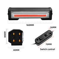 Nouveaux accessoires automobiles, barre lumineuse de signalisation à DEL COB 12-24V pour véhicules d'urgence - Durable et étanche à la poussière