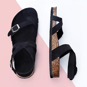 Ingrosso su misura nuovo Design della moda a buon mercato, scarpe Casual, cinturino con fibbia piatta, Sole <span class=keywords><strong>in</strong></span> <span class=keywords><strong>sughero</strong></span>, ultimo Design, sandalo con pantofola - Product Image 2
