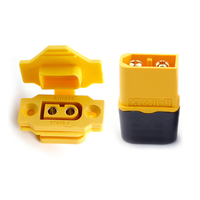 Connecteur femelle Amass XT60E-F 35A plaqué or, prise de batterie à montage sur panneau pour drone RC, UAV, connexion d'alimentation industrielle
