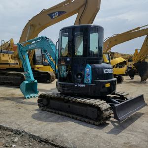 Mini excavadora de 5 toneladas Kobelco SK55sr Crawler Escavator SK55 PC50 305.5E Hitachi usado con motor central en stock - Product Image 6