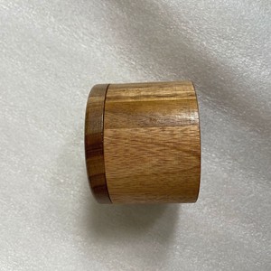Acacia Wood Spice Jar Small Size Airtight Lid Kitchen Seasoning Container Natural Color - Product Image 3