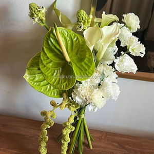 <span class=keywords><strong>Bouquet</strong></span> <span class=keywords><strong>de</strong></span> fleurs <span class=keywords><strong>de</strong></span> mariage, <span class=keywords><strong>bouquet</strong></span> <span class=keywords><strong>de</strong></span> mariée au toucher réel, blanc et vert, bouquets <span class=keywords><strong>de</strong></span> mariage, fleurs artificielles, <span class=keywords><strong>bouquet</strong></span> <span class=keywords><strong>de</strong></span> demoiselle d'honneur - Product Image 2