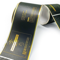 Étiquettes d'Emballage Personnalisées de Luxe Imperméables avec Logo en Vinyle Doré pour Cosmétiques, Shampooing, Impression en Rouleau pour Bouteille de Lotion