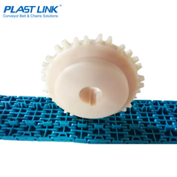 Produit phare PL 1000 Composant de convoyeur à courroie modulaire en plastique avec pignon en nylon pour le transport de produits alimentaires et de boissons, structure divisée ou monobloc