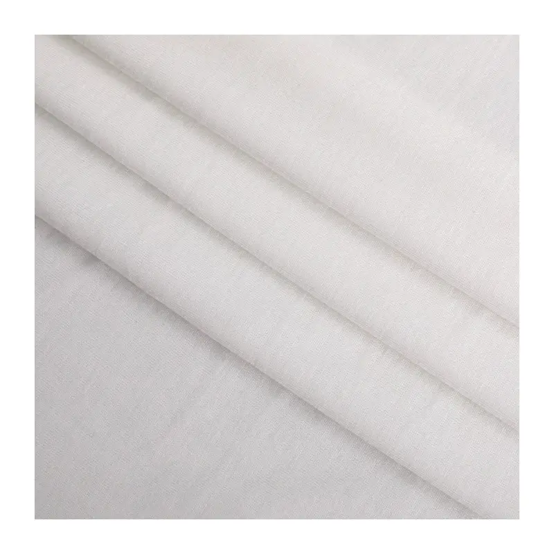 Tessuto in poliestere bianco per stampa digitale in voile di poliestere filato a sublimazione AOP tessuto per camicie estive usato