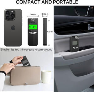 SZEEK EK972 Mini Bafômetro <span class=keywords><strong>Digital</strong></span> com Sensor Semicondutor para Uso em Carros e Vinho, Alimentado por Pilhas AAA - Product Image 5