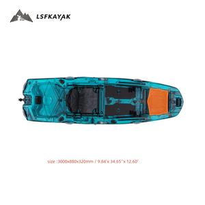 <span class=keywords><strong>Kayak</strong></span> de pêche en <span class=keywords><strong>mer</strong></span> solo modulaire fiable et performant de 3 mètres (10 pieds) avec propulsion par les pagaies - Product Image 5