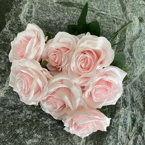 Rangkaian Bunga Mawar Simulasi 7 Cabang untuk Dekorasi Pernikahan, Lengkungan, Dinding Tanaman, dan Dekorasi Jalan - Product Image 6