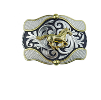 Grossistes personnalisables New Western Cowboy Boucle de ceinture Vintage Silvers Golds Boucle de ceinture