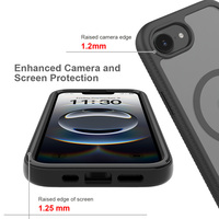 Nouvelle coque iPhone 17e mate douce au toucher, résistante aux chocs, protection intégrale, magnétique, avec dos effet seconde peau