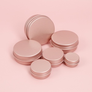 Envase Metálico Rosa Esmerilado de 60ml, 100ml, 150ml, Caja de Lata para Crema, Recipiente Redondo Vacío con Tapa - Product Image 1