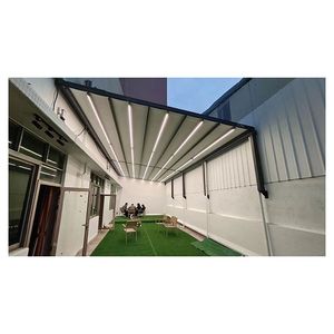 Pérgola Bioclimática Eléctrica de Lujo para Jardín, Moderna, con <span class=keywords><strong>Techo</strong></span> de Aluminio, Gazebo Impermeable en Oferta, para Exteriores, <span class=keywords><strong>3x4</strong></span> 4x4 - Product Image 2