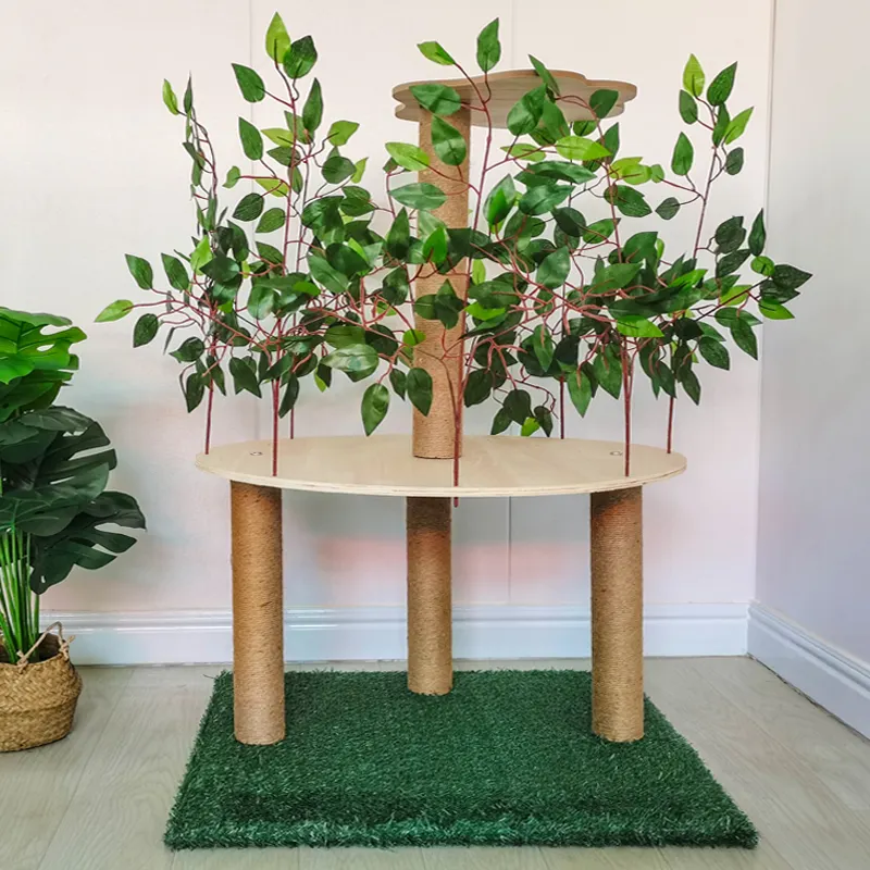 Wholesale Custom Tree Like Multi-Layer lawn Cat Tree House Scratcher Simulated Plant Cat Furniture Forest