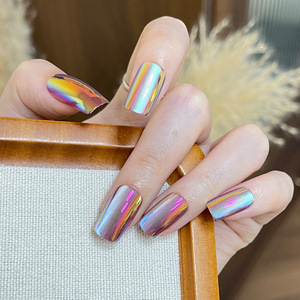 <span class=keywords><strong>Uñas</strong></span> Postizas <span class=keywords><strong>de</strong></span> Lujo con Pedrería <span class=keywords><strong>de</strong></span> <span class=keywords><strong>Colores</strong></span> Mixtos, 24 Piezas, Forma Almendrada Larga y Cuadrada, Reutilizables, Venta al Por Mayor Personalizada - Product Image 2