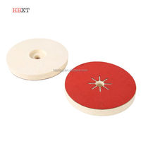 Meilleure Vente Disque de Ponçage en Feutre de Laine Rouge 125/150/180mm, Roue de Polissage en Feutre de Laine Haute Densité pour Verre, Métal, Marbre