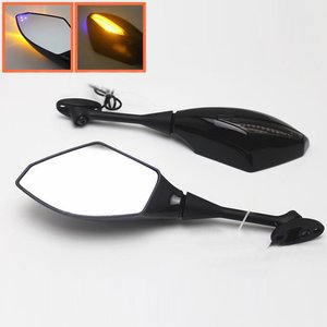 Rétroviseurs latéraux de moto compatibles CBR500R CBR650R CBR650F avec clignotants intégrés - Product Image 2