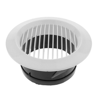 Grille de ventilation circulaire en ABS pour conduit d'aération intérieur, accessoire de montage au plafond