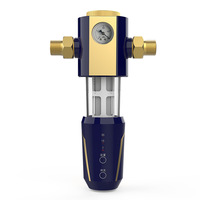 Pemurni Air Hailex Intelligent Pre-Filter Asli untuk Penggunaan Rumah Tangga, Sistem Backwash Air Keran, Filtrasi 40um, Laju Alir Besar