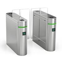 Barrière coulissante bidirectionnelle OUTUS avec lecteur de carte pour contrôle d'accès pour écoles et stations de métro