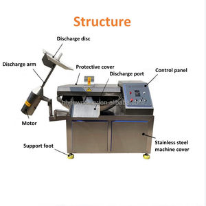 Machine à hacher et à émulsionner la viande et les légumes YN haute performance, vitesse rapide, 220V/380V, garantie 2 ans - Product Image 2