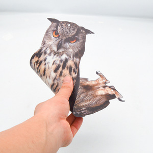 Répulsif à oiseaux double face en acrylique Magicatch, pendentif hibou, imperméable et résistant aux intempéries, ornement suspendu pour ferme, jardin, extérieur - Product Image 2