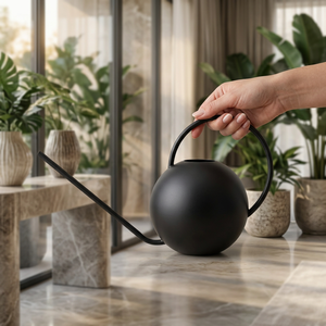 Regadera de brotes largos negra personalizada de latón AK recubierta de polvo negro para uso en jardín plantar decoración de jardín - Product Image 3