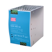 Alimentation industrielle à sortie unique à montage sur rail DIN 480W 48V 10A Mean Well NDR-480-48