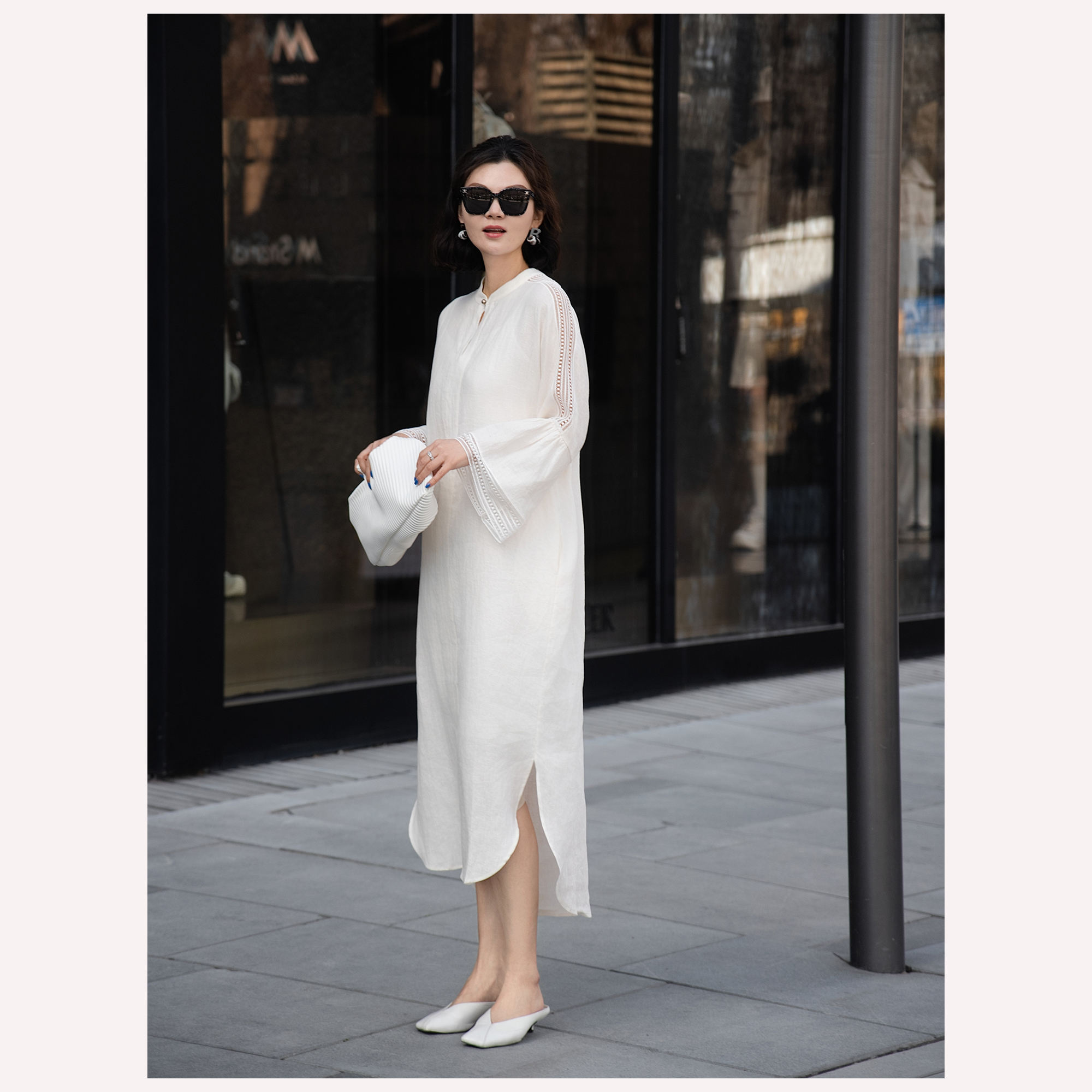 Lace Casual White Frock Designs Pakistani Casual Dresses In White