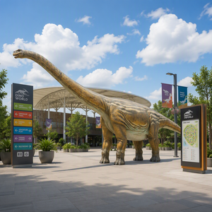 Projet d'exposition clé en main de dinosaures herbivores animatroniques immersifs, grand <span class=keywords><strong>dinosaure</strong></span> pour parc à thème, parc d'attractions - Product Image 5