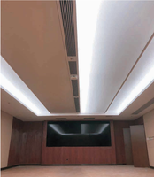 Rail de plafond en aluminium intégré MEP pour l'intégration des systèmes de climatisation centralisée, des sprinklers et des détecteurs de fumée