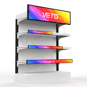 Veto 23.1 29 35 37 37.8 Inch Supermarket Indoor Advertising Media Player Strip Ultra Wide <b>Shelf</b> Screen Stretch <b>Bar</b> Lcd Display V - Product Image 1