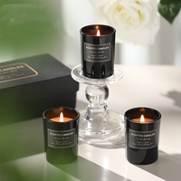 Coffret Cadeau de Bougies en Cire de Soja Aromatiques Haut de Gamme Trois Pièces – Parfums Personnalisables, Ornements Parfumés Faits Main pour Diwali et SPA