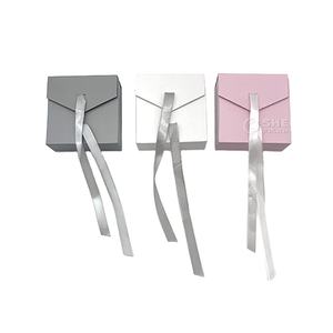 Custom Printed Logo Cover Jewelry Box <b>Cardboard</b> Paper Jewellery Gift Packaging <b>Boxes</b> - Product Image 1